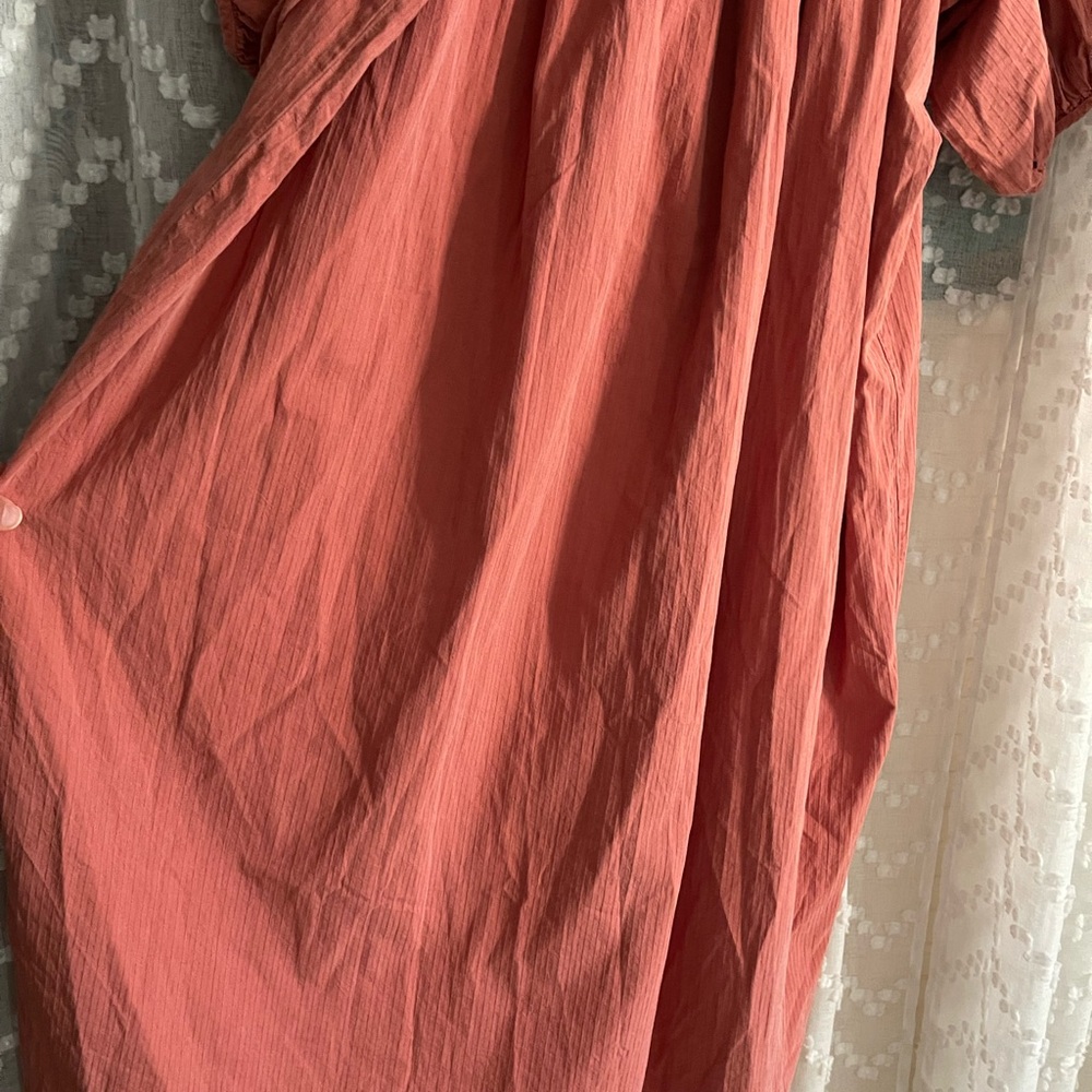 FSOT - Rudy Jude Rust Gather Dress 100% organic cotton - xs - Picture 14 of 17